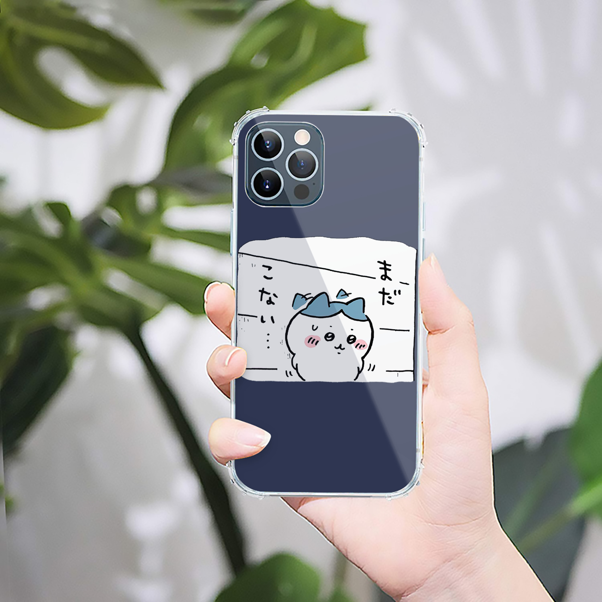 （画像用） ちいかわ ハチワレ Chii-kawa hachiware 【iPhone 12シリーズ対応】透明スマホケース（クリアソフトケース）